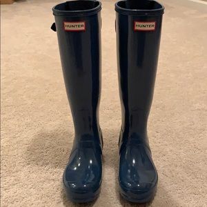 Knee Height Hunter Rain Boots Size 6/EU37